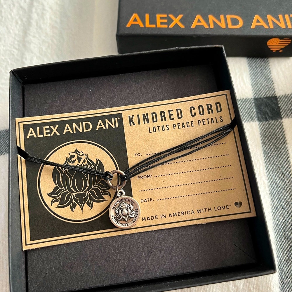 COPY - Alex and Ani Kindred Cord Lotus Peace Petals
